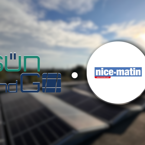 Nice Matin Le mag parution presse SUN and GO et Expressions Aromatiques projet pose panneaux photovoltaïques toiture et ombrières bornes de recharge pour véhicule électrique entreprise