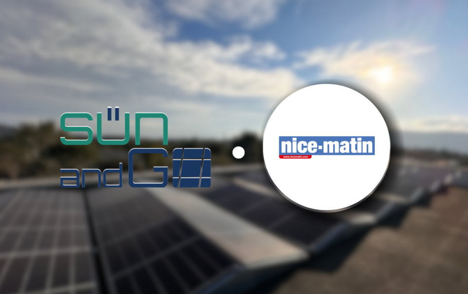 Nice Matin Le mag parution presse SUN and GO et Expressions Aromatiques projet pose panneaux photovoltaïques toiture et ombrières bornes de recharge pour véhicule électrique entreprise